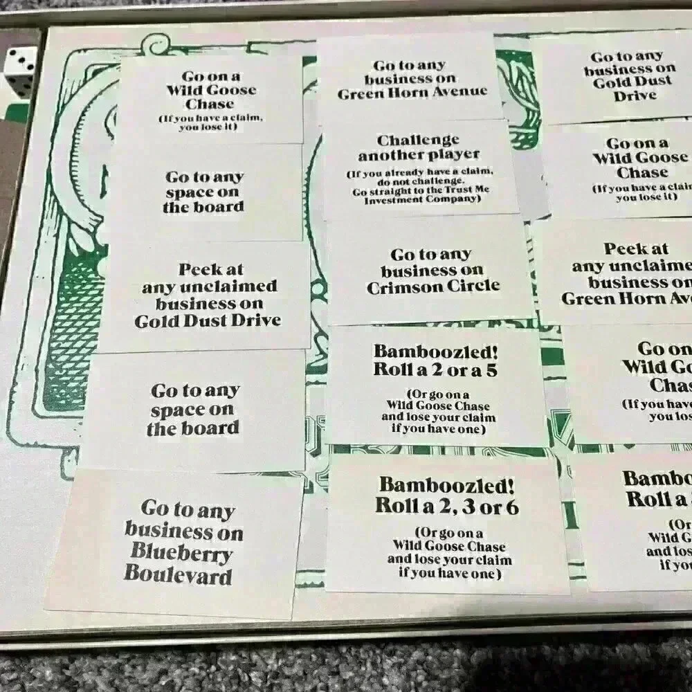 Vintage 1981 TRUST ME Board Game Replacement Game Cards -20
